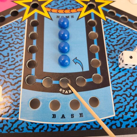 Aggravation Board Game Milton Bradley 1989 Marble Race Retro Family - Picture 6 of 13